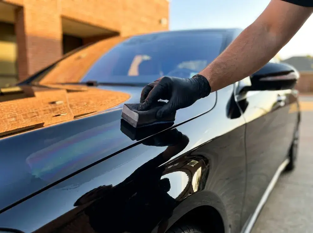 Ceramic coating Fort Worth, glossy, protected paint