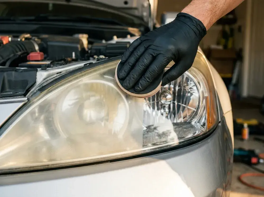 Headlight restoration Fort Worth, clear, restored headlights